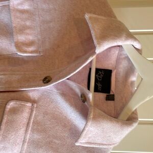 Rd style pink flannel shacket xs